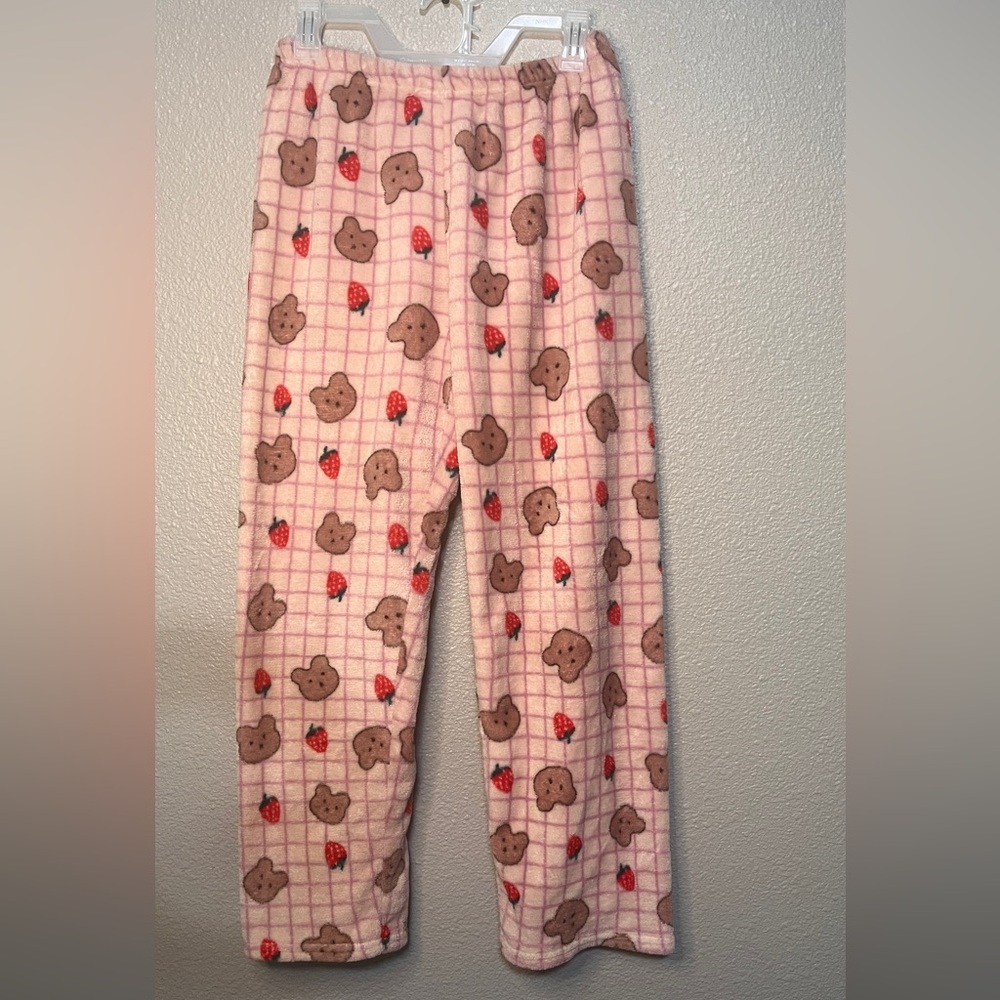 Bear Pajamas-Pink-M